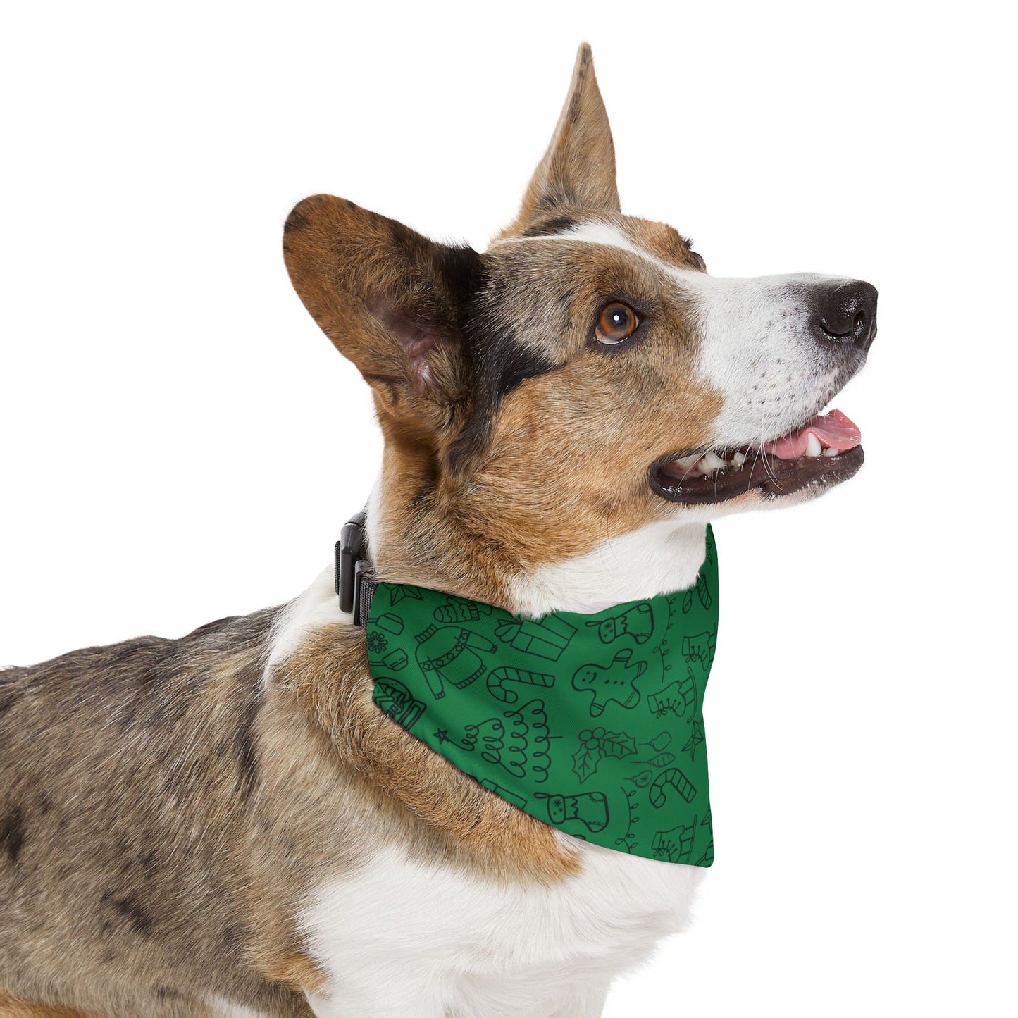 Christmas Cheer Pet Bandana - Evergreen