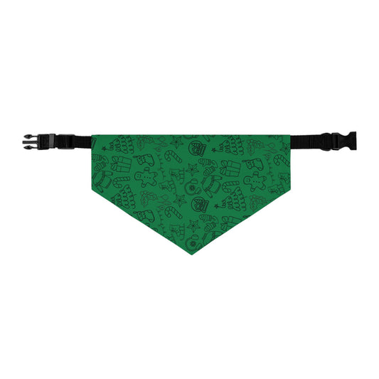 Christmas Cheer Pet Bandana - Evergreen