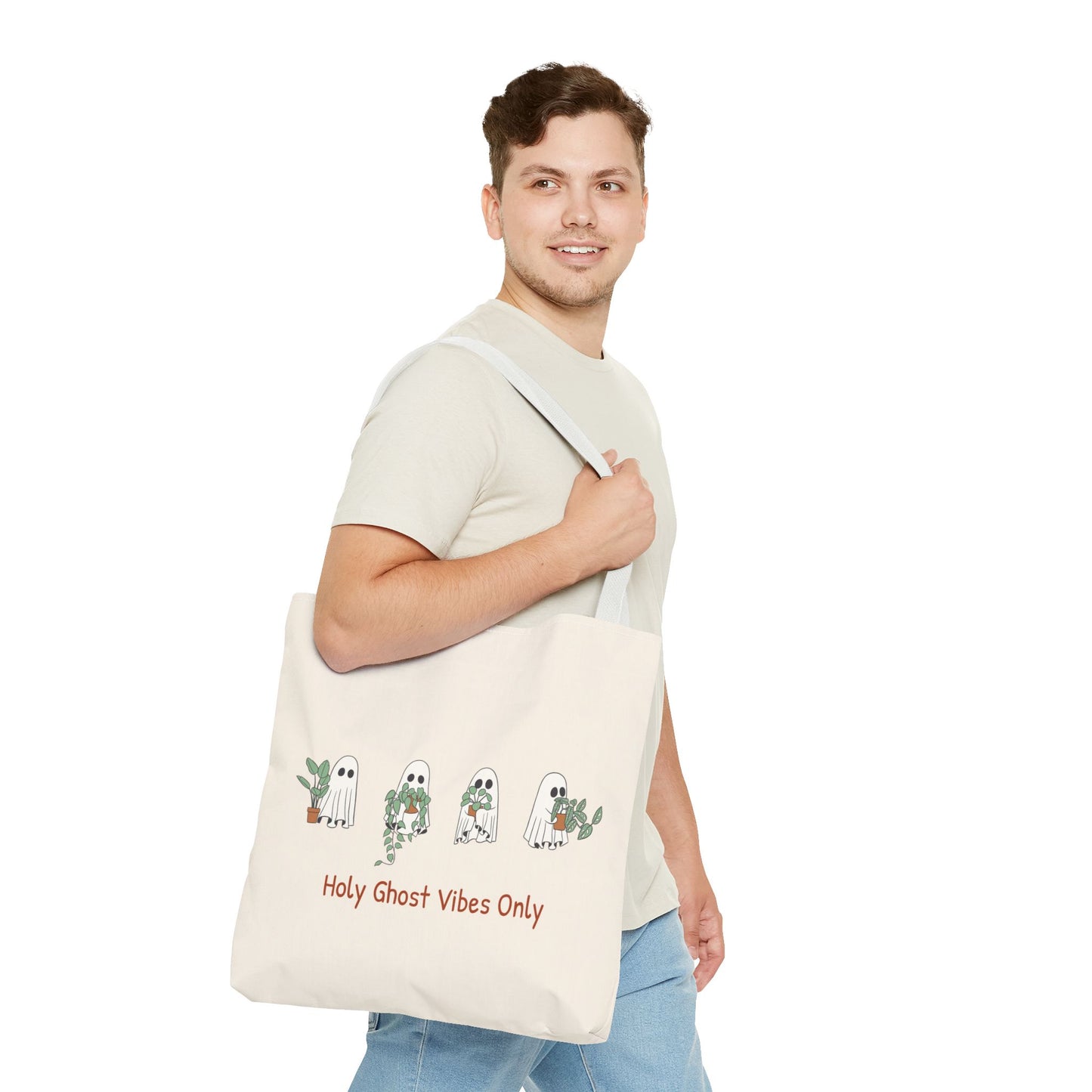 Holy Ghost Tote Bag - Cream