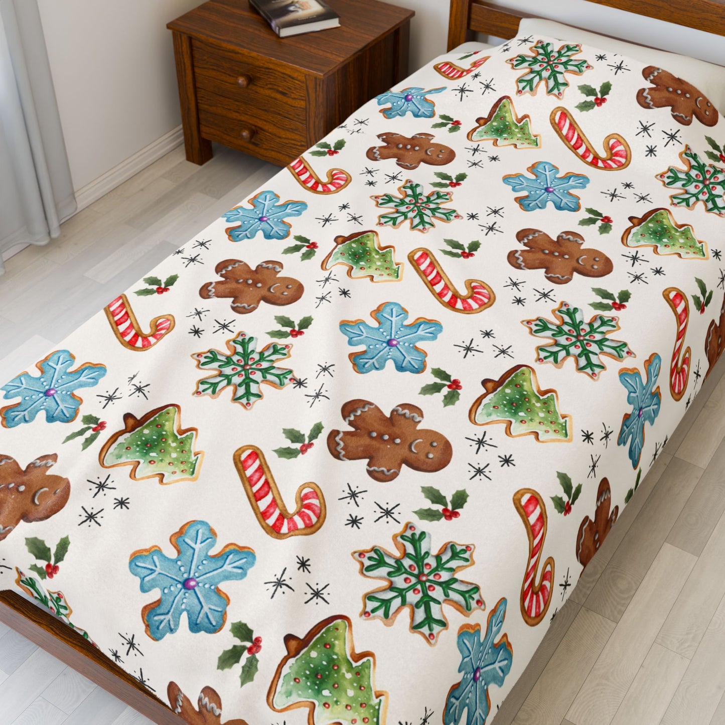 Christmas Cookies & Cream Plush Blanket