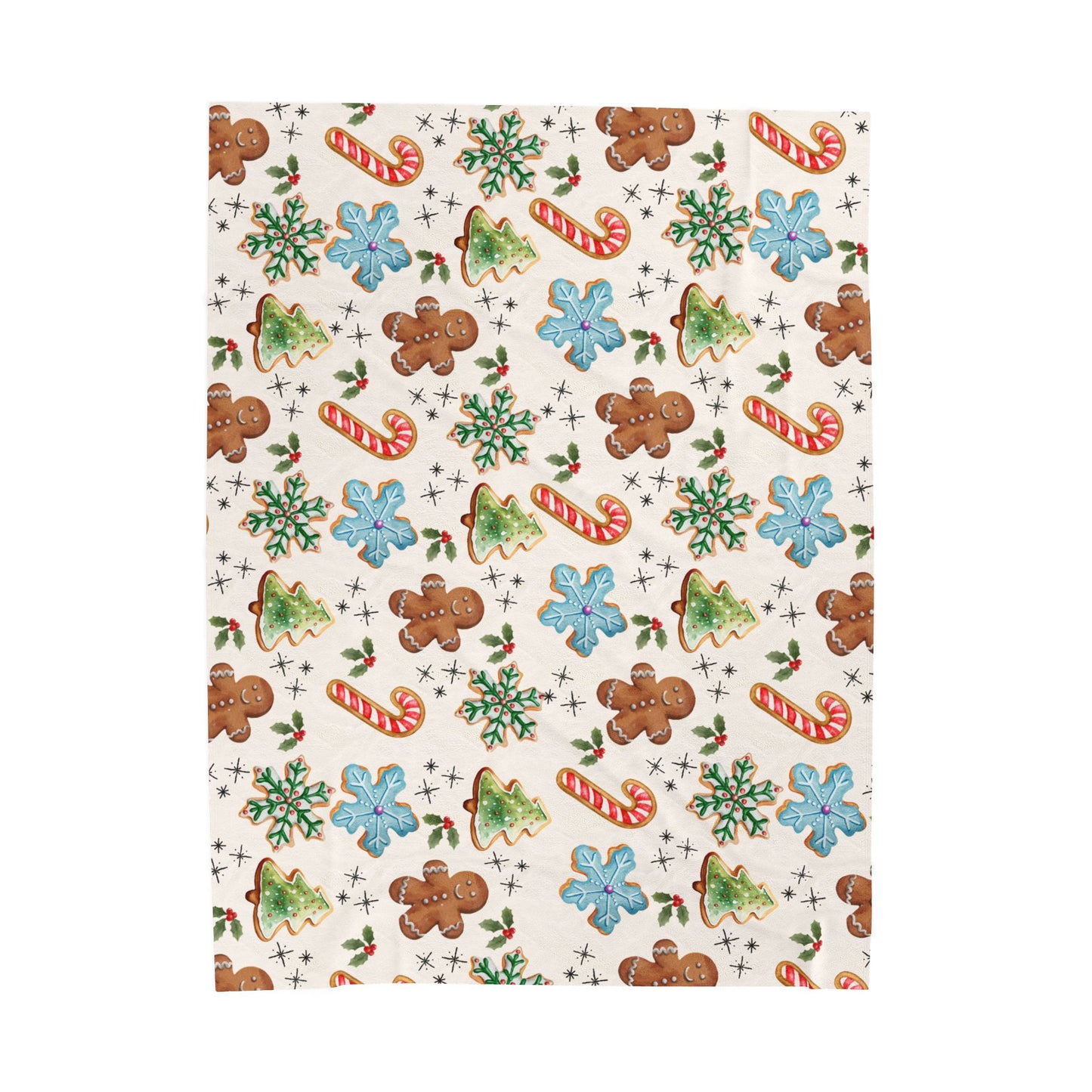 Christmas Cookies & Cream Plush Blanket