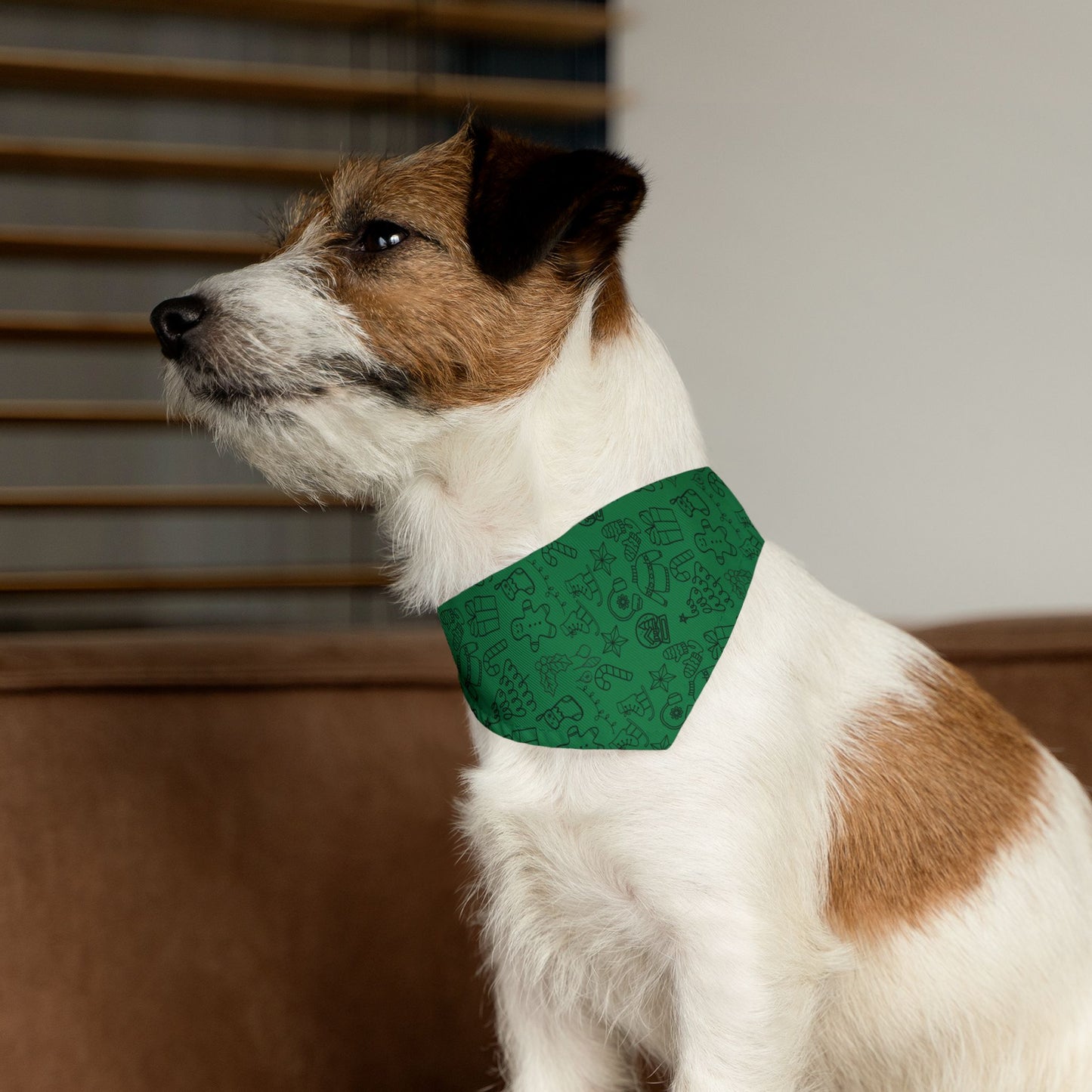 Christmas Cheer Pet Bandana - Evergreen