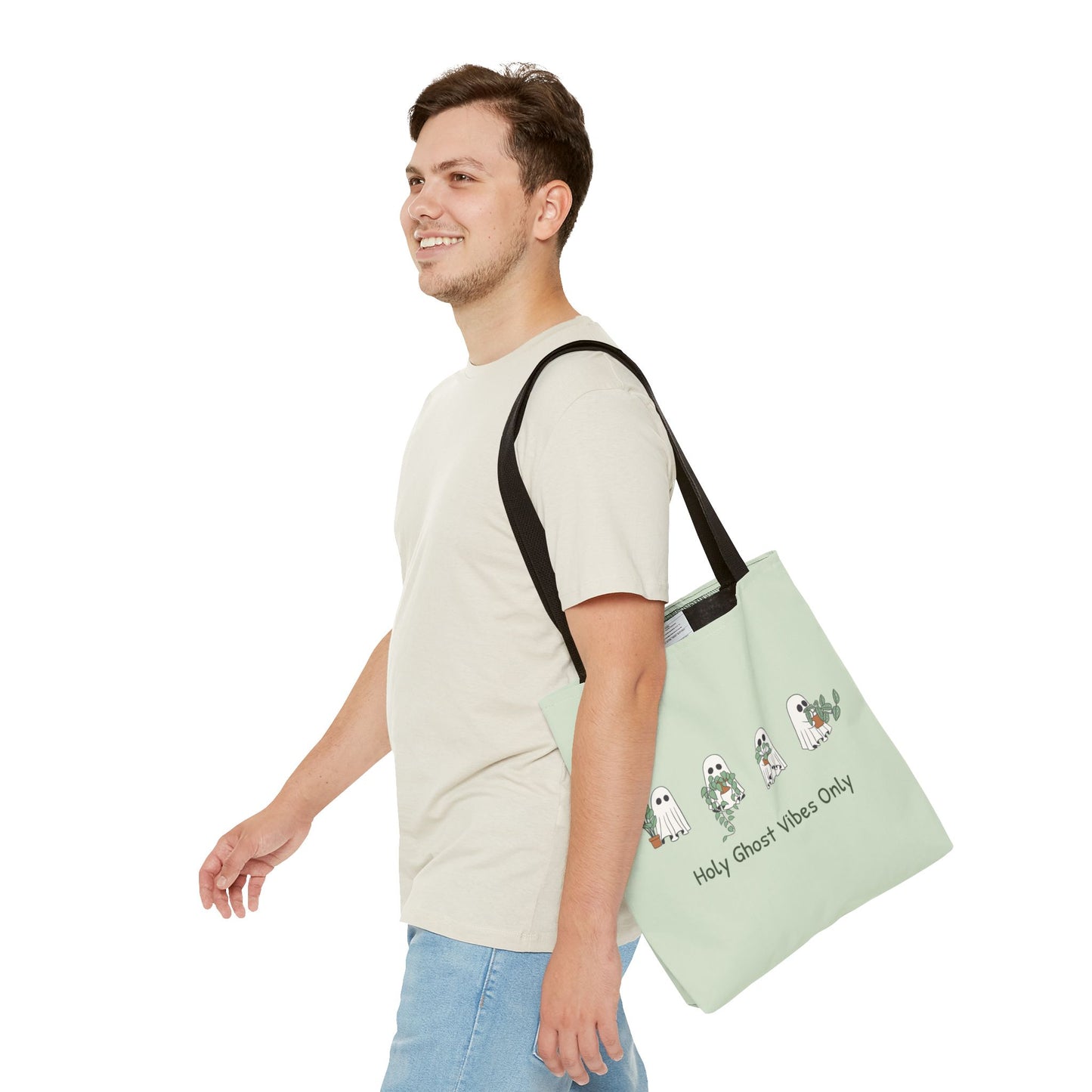 Holy Ghost Tote Bag - Sage Green