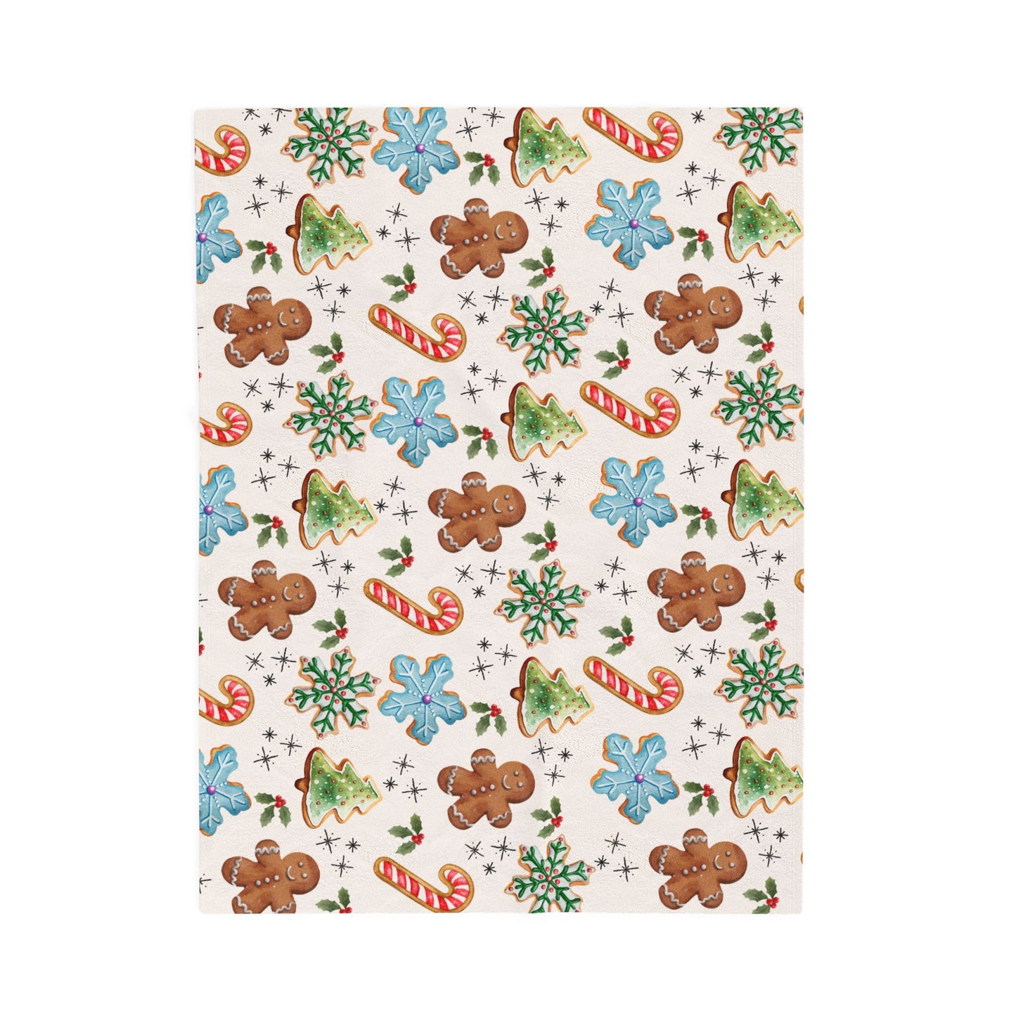 Christmas Cookies & Cream Plush Blanket