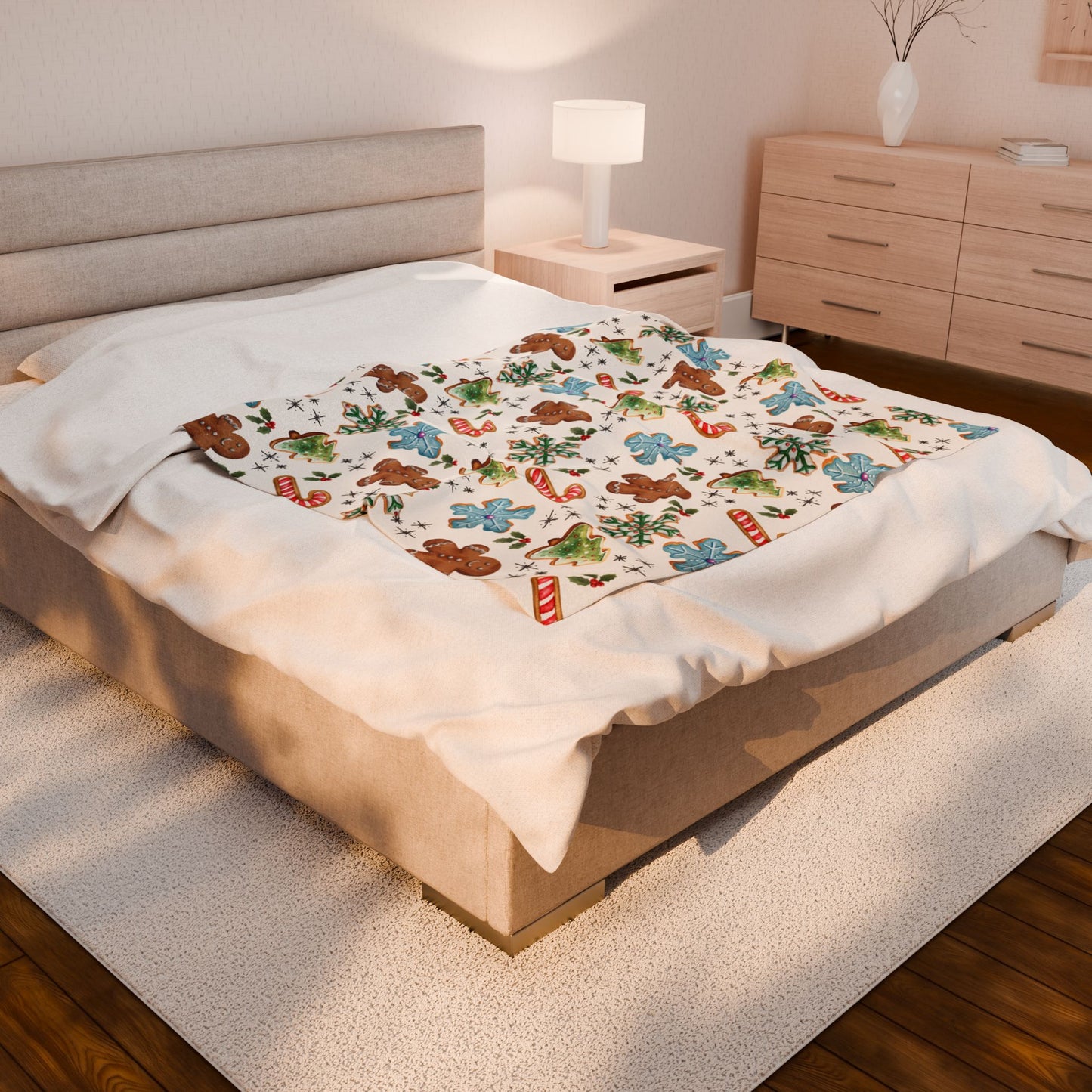 Christmas Cookies & Cream Plush Blanket