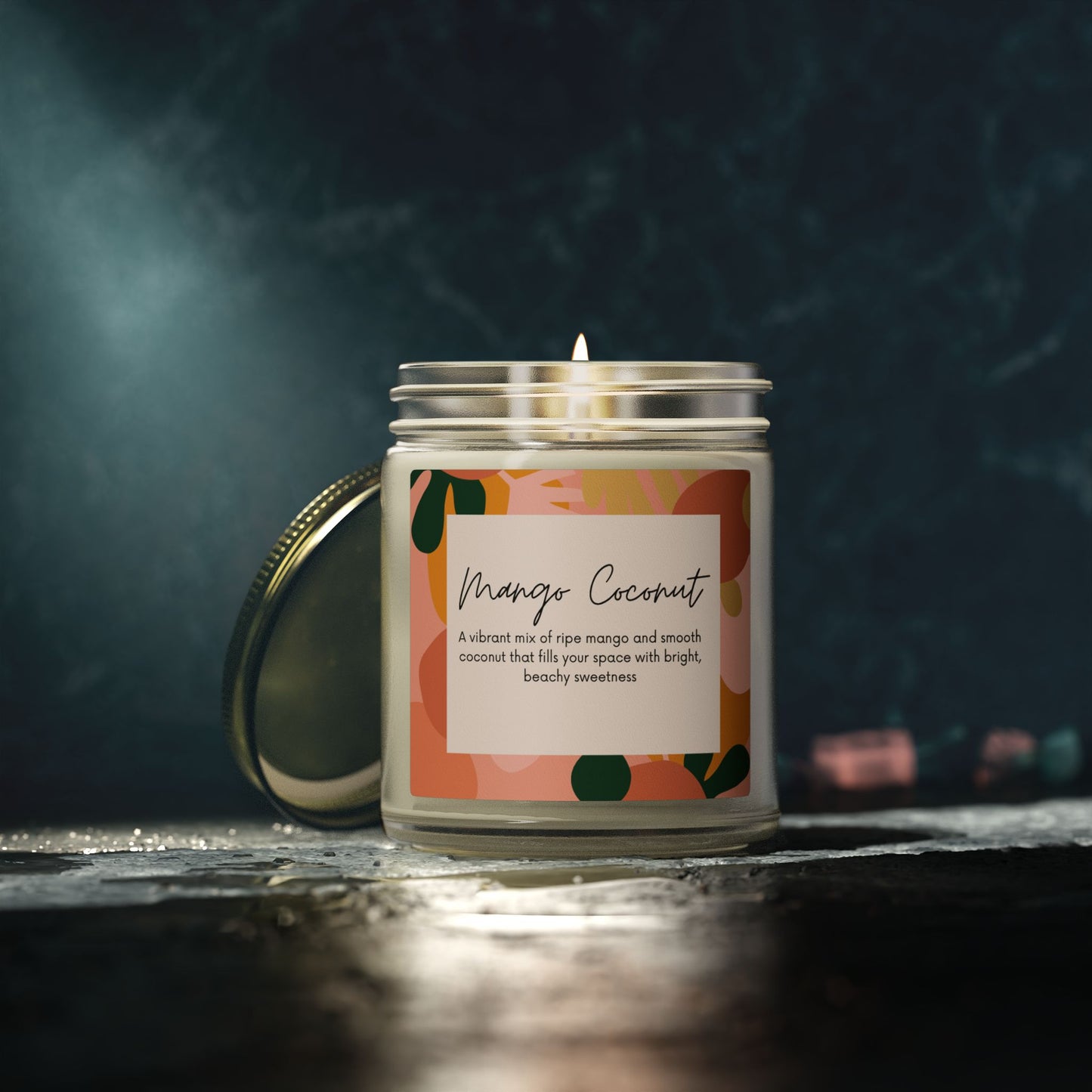 Mango Coconut Scented Candle