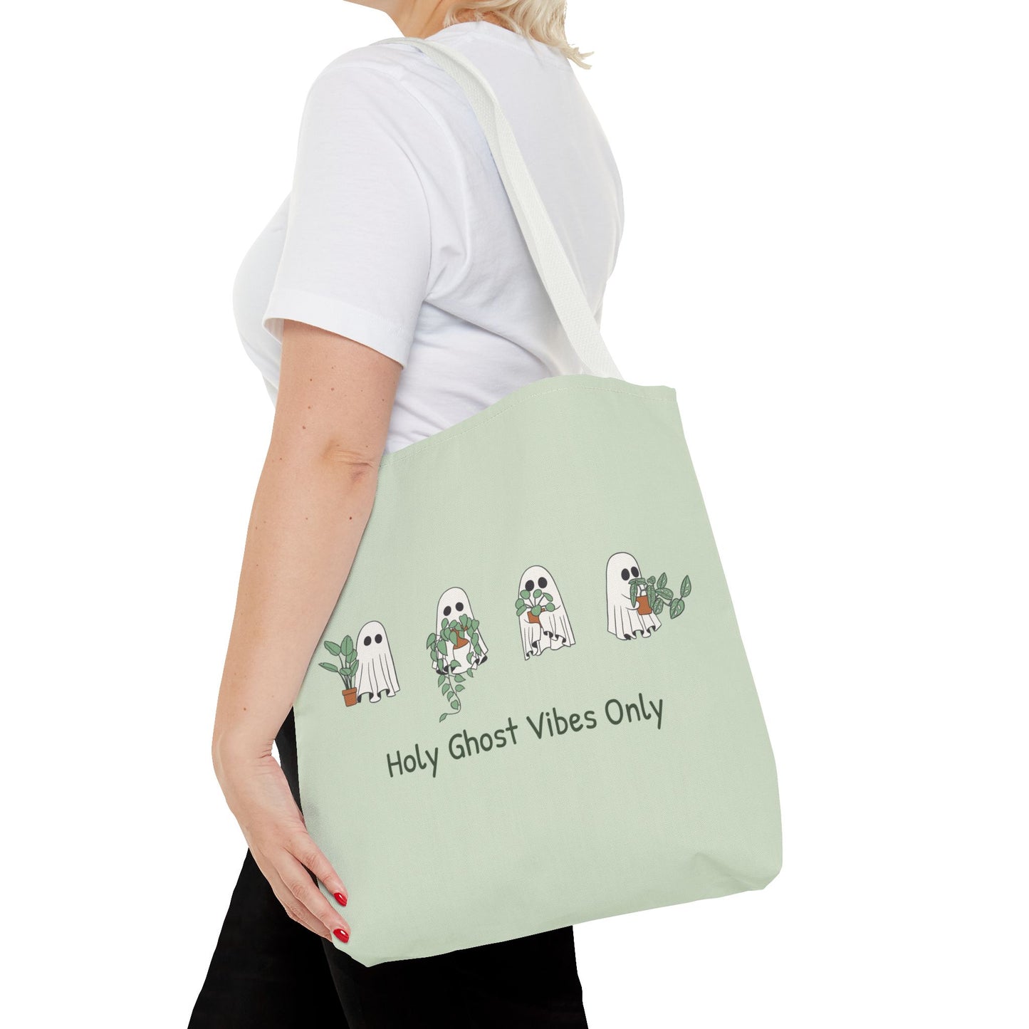 Holy Ghost Tote Bag - Sage Green