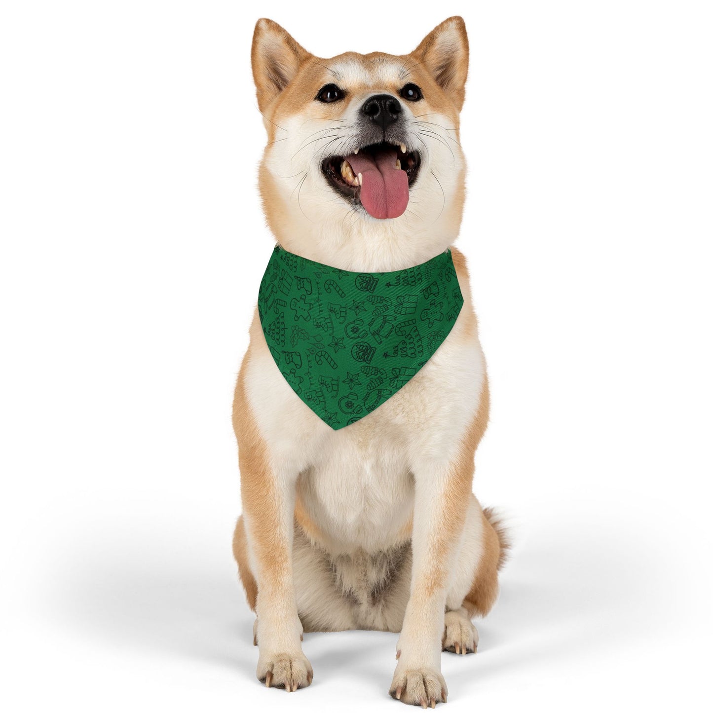 Christmas Cheer Pet Bandana - Evergreen
