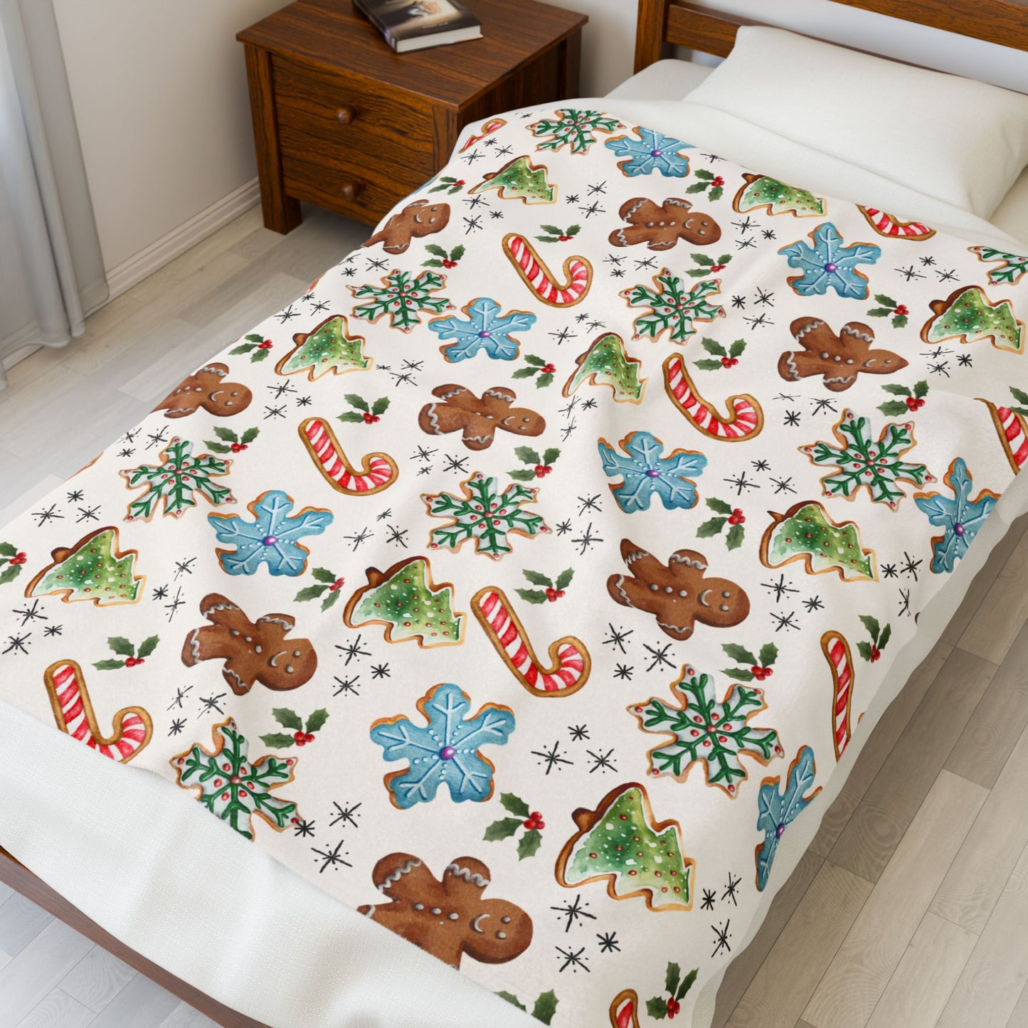 Christmas Cookies & Cream Plush Blanket