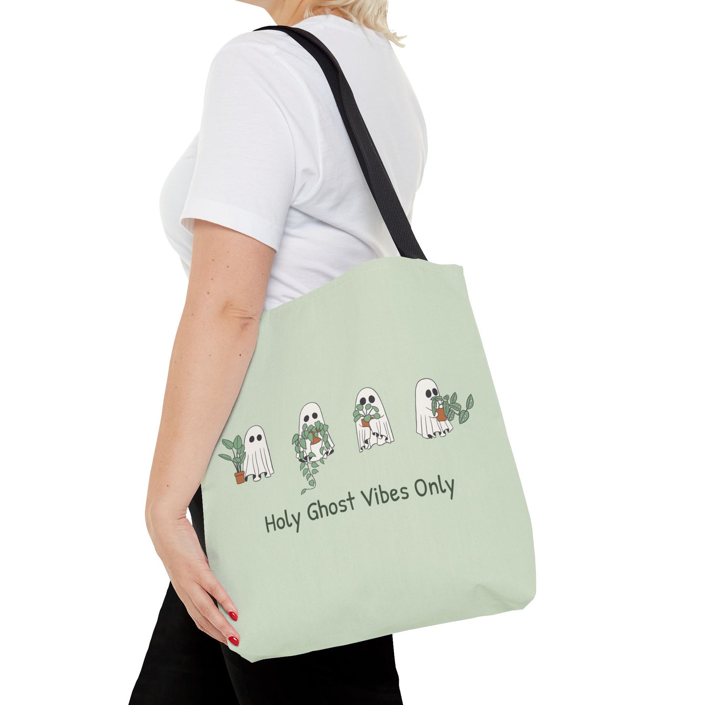 Holy Ghost Tote Bag - Sage Green