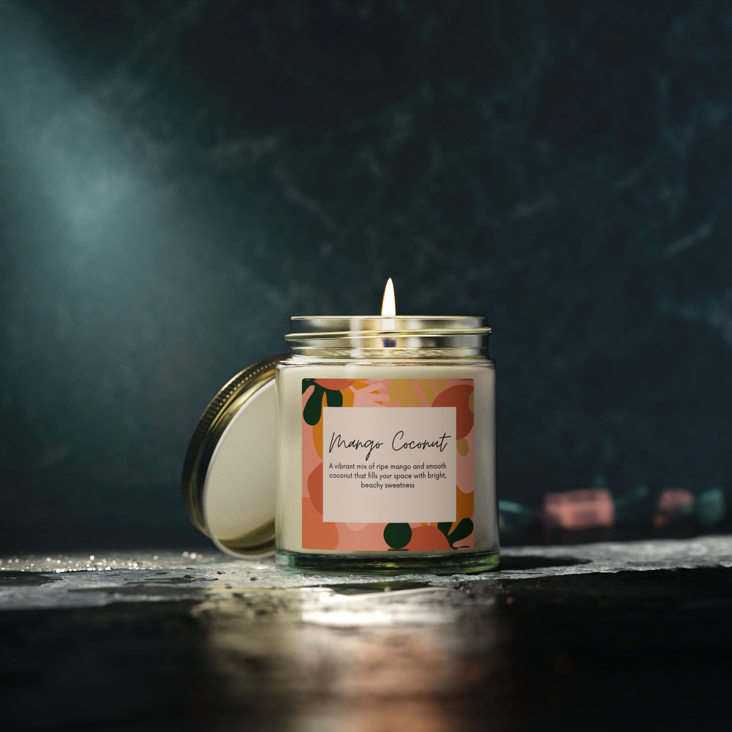 Mango Coconut Scented Candle