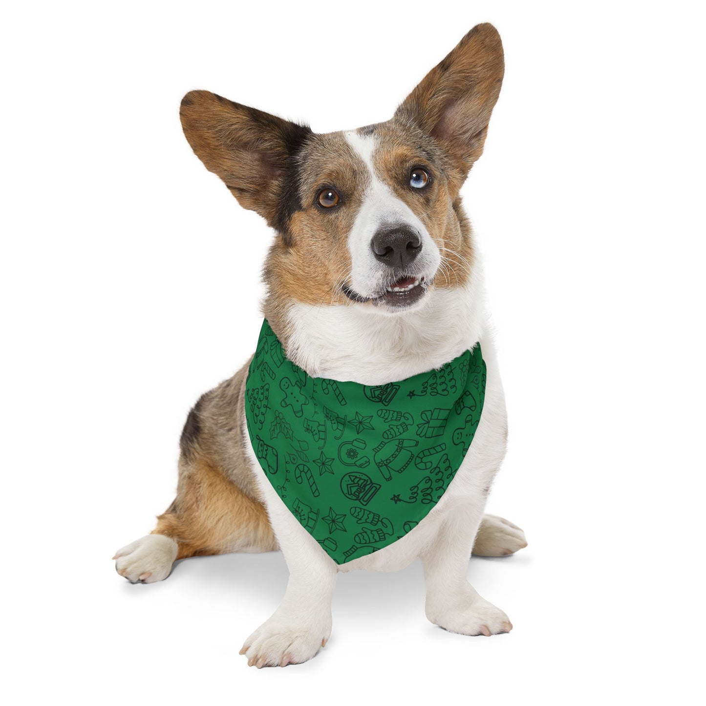 Christmas Cheer Pet Bandana - Evergreen