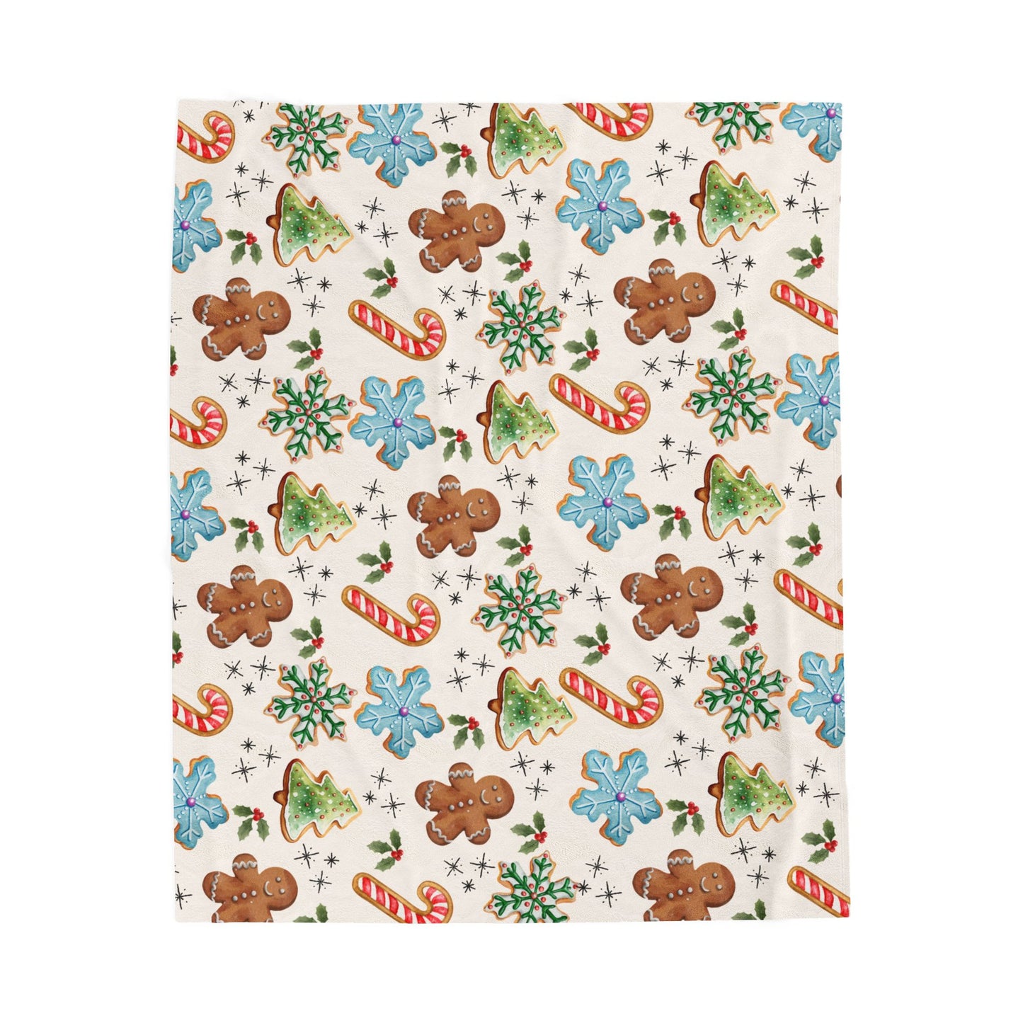 Christmas Cookies & Cream Plush Blanket