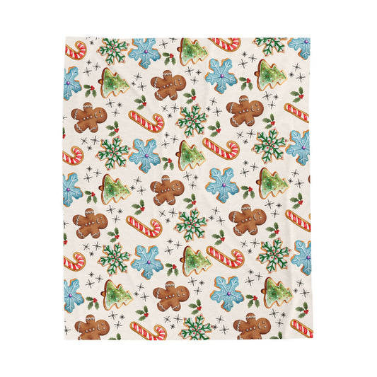 Christmas Cookies & Cream Plush Blanket
