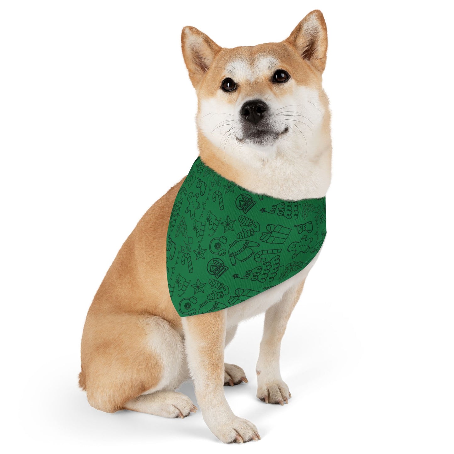 Christmas Cheer Pet Bandana - Evergreen