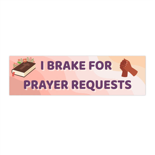 Prayer Request Bumper Stickers