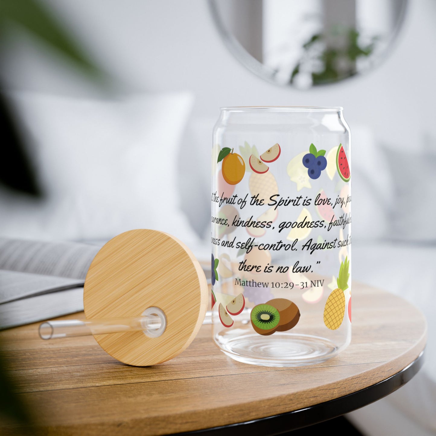 Fruit of the Spirit Sipper Glass